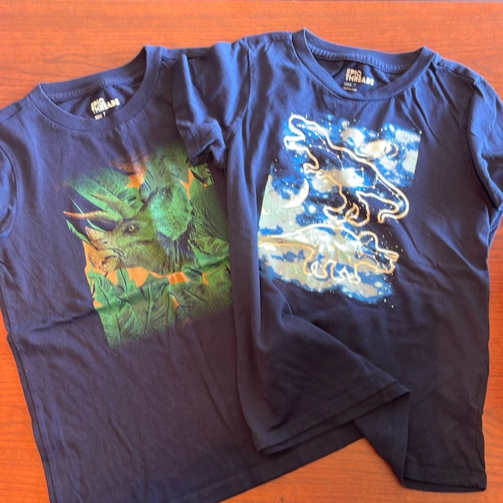 Used bundle size 7 t shirts 🦕 dinosaur